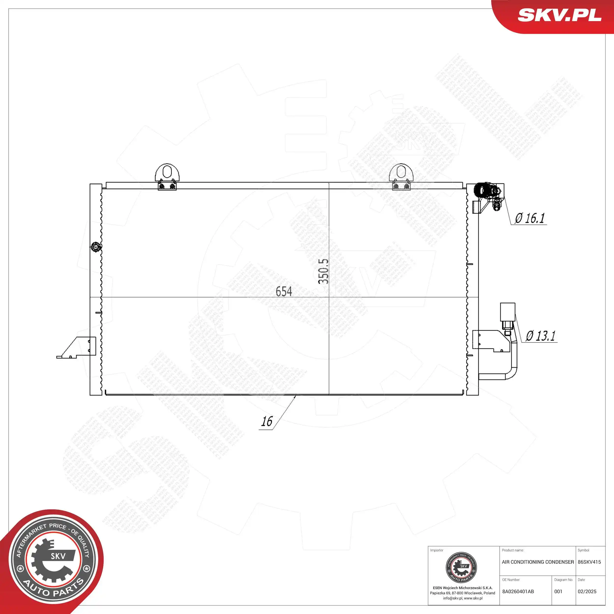 Condenser, air conditioning